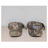 (2) REAL TREE MENS CAMOUFLAGE HATS ( DEER/LEADER)