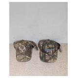 (2) REAL TREE MENS CAMOUFLAGE HATS ( DEER/LEADER)