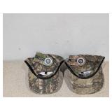 (2) REAL TREE MENS CAMOUFLAGE HATS ( DEER/LEADER)