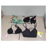 (4) NEW ASSORTED WOMEN’S SWIMWEAR TOPS (MEDIUM)