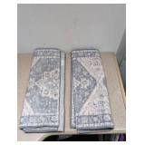 (2) WYATT & ASH DARYA MACHINE WASHABLE RUNNERS