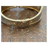 Gold Toned Pull Apart Bracelet