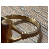 Vintage Twisty Loops and Avon Topaz Fashion Ring