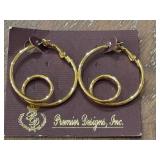 Vintage Twisty Loops and Avon Topaz Fashion Ring