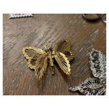 Assorted Jewelry, Pins and Stamps