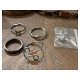 Assorted Jewelry, Pins and Stamps