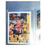 Michael Jordan Trading Cards in Sleeves