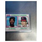 Nolan Ryan Trading Cards in Sleeves