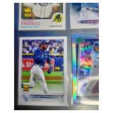 Wander Franco Trading Cards in Sleeves