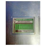 George Brett Trading Cards in Sleeves