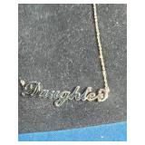 14K Gold Over Sterling Silver Personalized Script Name Necklace