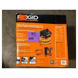 RIDGID 6 Gal. 150 PSI Portable Electric Oil-Free Jobsite Pancake Air Compressor with 25 ft. Air Hose and 18GA Brad Nailer   Customer Returns See Pictures