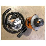 RIDGID 9 Gallon 4.25 Peak HP NXT Shop Vacuum Wet Dry Vac with General Debris Filter, Locking Hose and Accessory Attachments   Customer Returns See Pictures