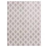 StyleWell Beige/White 5 ft. x 7 ft. Trellis Area Rug   Customer Returns See Pictures