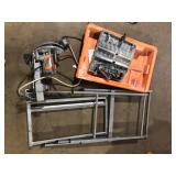 RIDGID 9-Amp 7 in. Blade Corded Wet Tile Saw with Stand used  Customer Returns See Pictures