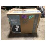 Glacier Bay 12 inch Rough In Two-Piece 1.1 GPF/1.6 GPF Dual Flush Elongated Toilet in White Seat Included  Customer Returns See Pictures