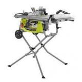 RYOBI 15 Amp 10 in. Expanded Capacity Portable Corded Table Saw With Rolling Stand  Customer Returns See Pictures