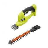 RYOBI ONE+ 18V Cordless Grass Shear and Shrubber Trimmer with 2.0 Ah Battery and Charger Customer Returns See Pictures