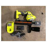 RYOBI ONE+ 18V Cordless Grass Shear and Shrubber Trimmer with 2.0 Ah Battery and Charger Customer Returns See Pictures