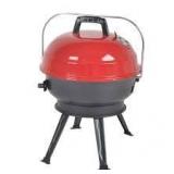 14 in. Portable Charcoal Grill in Red   Customer Returns See Pictures