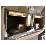 Home Decorators Collection Caville 60 in. Double Sink Almond Latte Bath Vanity No Top   Customer Returns See Pictures