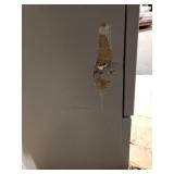 25 in. Single Sink Pearl Gray Bath Vanity with White Cultured Marble Top (Assembled) Slight Damage Customer Returns See Pictures