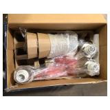 Hampton Bay Helena 19 in 3-Light Brushed Nickel Hanging Chandelier with Frosted Glass Shades for Dining Room  Customer Returns See Pictures