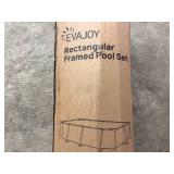 Evajoy Rectangular Framed Pool Set