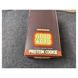 12 Pack of Good Word Peanut Butter Chip Protein Cookies