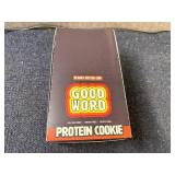 12 Pack of Good Word Peanut Butter Chip Protein Cookies