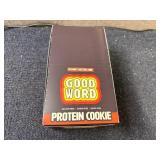 12 Pack of Good Word Peanut Butter Chip Protein Cookies