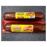 2 20oz Sticks of Johnsonville Original Summer Sausage
