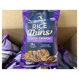 12 Bags of Quaker Cocoa Crunch Rice Thins