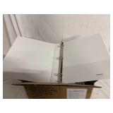 12 Universal 1in White Round Ring Binders