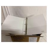 12 Universal 1in White Round Ring Binders