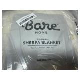 MM. Bare Home Sherpa Blanket-Twin/TwinXL