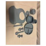 10pcs Silicone Baby Feeding Set