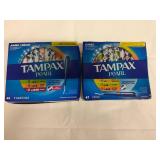 SSS. 2x 45ct Tampax Pearl-Jumbo