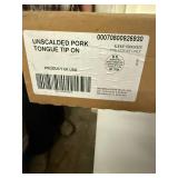 Unscaled Pork Tongue Tip On