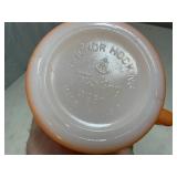 Set of 4 Anchor Hocking Fire King Orange Cups