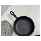 Cast Iron Pans and Cookie Mold