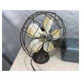 Antique Fan, Metal Tackle Box, Old Therm-a-Jugs