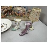 Vintage Home Decor, Avon, Asian Hat, Clock, Essential Oil Necklace, and More