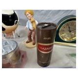 Vintage Home Decor, Avon, Asian Hat, Clock, Essential Oil Necklace, and More