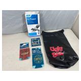 Ugly Stik Dry Bag, New RV Awning De-Flapper Set, Can Coolers, Bottle Opener