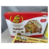 Assorted Gingerbread Houses, Specialty Candy Houses, Nesquik Gift Set