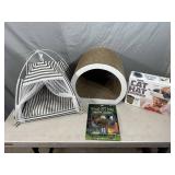 Cat Tent, Cat Lady Action Figure, Cat Scratcher, Cat Hat Gag-Gift Box