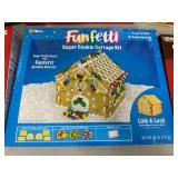 Assorted Gingerbread Houses, Specialty Candy Houses, Nesquik Gift Set