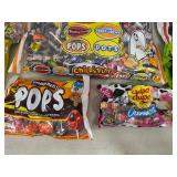 Large Lot of Assorted Candy, Dots, Mixes, Mini Pops, Chupas, Tootsie Rolls, and More