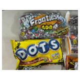 Large Lot of Assorted Candy, Dots, Mixes, Mini Pops, Chupas, Tootsie Rolls, and More